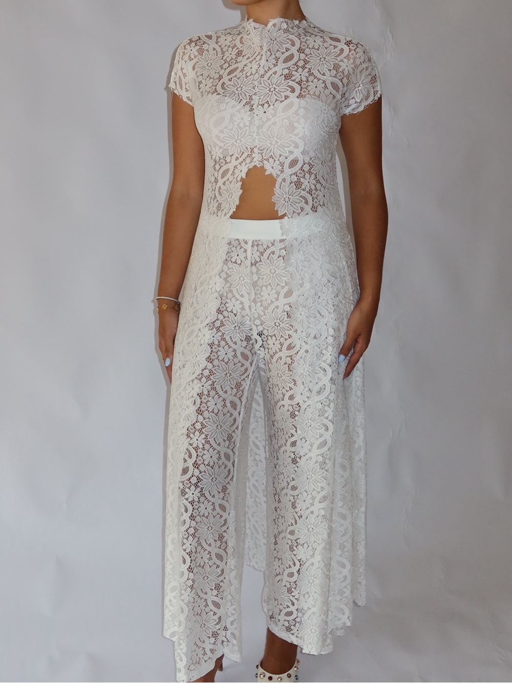 NWT Lace High-Waist Set